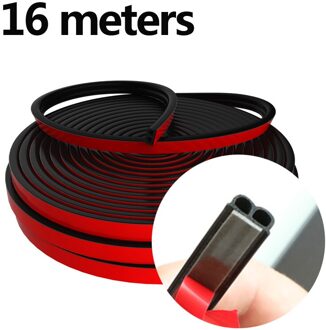 Auto Seals Rubber Deur Afdichting Strip B-Vorm Stickers Protector Afdichting Geluiddichte Afdichting Deur Rubber Kit Auto Accessoires 16 meters