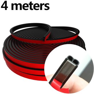 Auto Seals Rubber Deur Afdichting Strip B-Vorm Stickers Protector Afdichting Geluiddichte Afdichting Deur Rubber Kit Auto Accessoires 4 meters