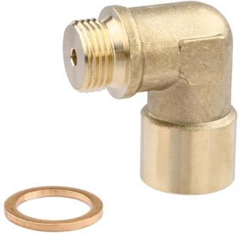 Auto Sensor Extender Hoek 90 O2 Zuurstofsensor Extender Spacer voor Decat Waterstof Messing mar22