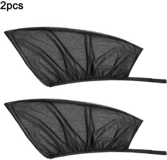 Auto Side Window Zonnescherm Auto Front Of Rear Window Zonnescherm Anti-Muggen Zonnescherm Universeel Voor De Meeste Auto Interieur accessoires 2stk voorkant