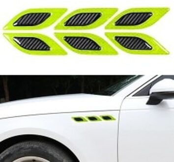 Auto Side Wing Vent Auto Reflecterende Veiligheid Waarschuwing Strip Tape Auto Bumper Sticker Waarschuwing Strip