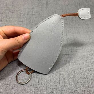 Auto Sleutelhanger Organizer Mini Portefeuilles Sleutelhouder Pull-Stijl Huishoudster Hasp Portemonnee Lederen Sleutelhanger Geval Sleutelhanger Houder grijs