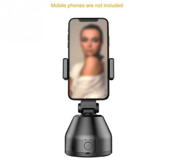 Auto Smart Telefoon Houder Selfie Schieten Gimbal 360 ° Face Tracking Object Stick Photo Vlog Camera Live Video zwart
