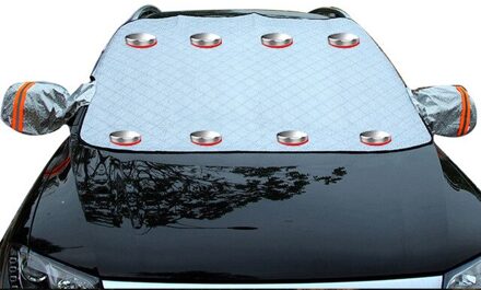 Auto Sneeuw Cover Voorruit Zonnescherm Outdoor Waterdicht Anti Ijs Vorst Auto Winter Auto Automobiles Exterieur Cover Magnetic-reflective