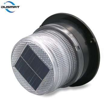 Auto Solar Knipperlicht Rood Blauw Strobe Led Bouw Barricade Signaal Indicator Magnetische