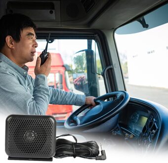 Auto Speaker 3.5Mm Verstelbare Auto Speaker Voor Motorola Icom Yaesu 70 Graden Verstelbare Intercom Luidspreker