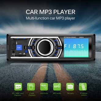 Auto Speler Fm-zender Bluetooth Radio Stereo 1 Din 12 V USB/SD MMC AUX Audio Auto Elektronica Radio 4X60 W MP3 Speler