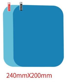 Auto Spiegel Beschermende Film Side Wind Anti Water Mist Film Anti Fog Coating Regendicht Hydrofobe Achteruitkijkspiegel Beschermfolie 240x200mm