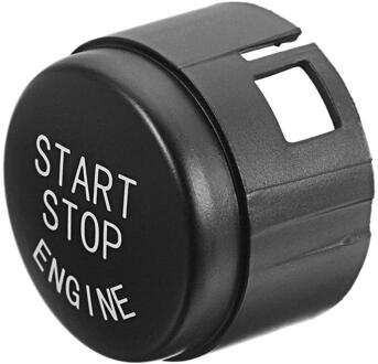 Auto Start Stop Motor Drukknop Cover Voor Bmw F01 F02 F10 F11 F12 Abs Auto Accessoires zwart