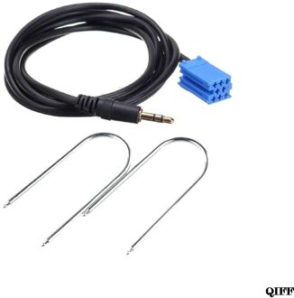 Auto Stereo Aux input Voertuig Lood Kabel Adapter 3.5MM Audio Speler Met Twee Radio Sleutels Voor Fiat