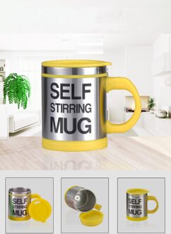 Auto Sterring Coffee400Ml Mok Automatische Elektrische Lui Zelf Roeren Koffie Melk Mengen Mok Thee Smart Rvs Mix Cup B