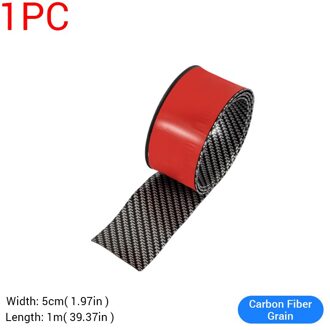 Auto Sticker 5D Koolstofvezel Auto Protector Sticker Voor Anti Scratch Auto Vinyl Voertuig Body Deur Rand Kofferbak Film Auto producten 1Mx5cm koolstofvezel
