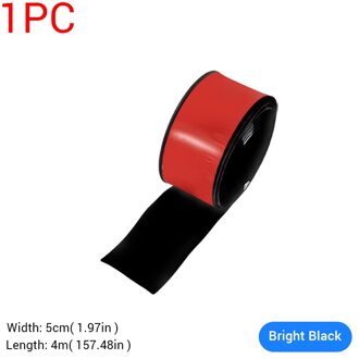 Auto Sticker 5D Koolstofvezel Auto Protector Sticker Voor Anti Scratch Auto Vinyl Voertuig Body Deur Rand Kofferbak Film Auto producten 4Mx5cm helder zwart