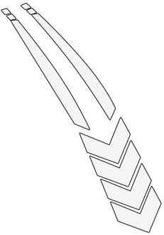 Auto Stickers Streep Spatbord Reflecterende Auto Stickers Lijn Stickers Motorfiets Stickers Waterdicht Kras Auto Stickers wit