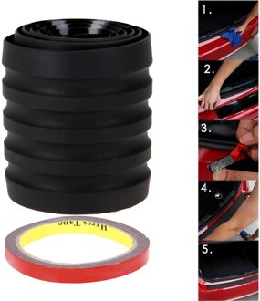 Auto Stickers Zwart Auto Achterbumper Sill/Protector Plaat Rubber Cover Guard Trim Pad-Ras Exterieur Accessoires