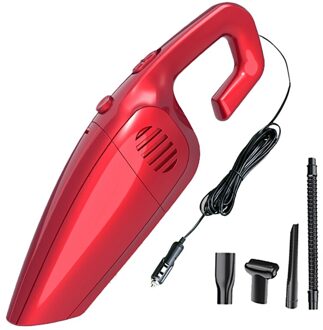 Auto Stofzuiger Auto Handheld Stofzuiger Voor 7Kpa Krachtige Vacuüm Reinigers Auto Interieur Schoonmaken rood