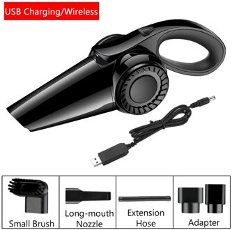 Auto Stofzuiger Draadloze/Bedrade Met Led Licht 4500kpa 120W Thuis Auto Stofzuiger Nat En Droog Handheld draagbare Auto Cleaner draadloze zwart