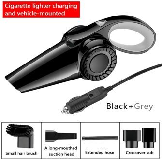 Auto Stofzuiger Draadloze Nat En Droog Dual Gebruik 4500Pa Sterke Zuigkracht 120W High Power Draagbare Handheld Led licht Wired zwart grijs