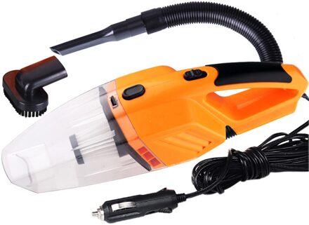 Auto Stofzuiger Mini Auto Handheld Stofzuiger 3000Pa Hoge Zuigkracht Auto Nat En Droog Tweeërlei Gebruik Vacuüm cleaner Voor Car Cleaning oranje