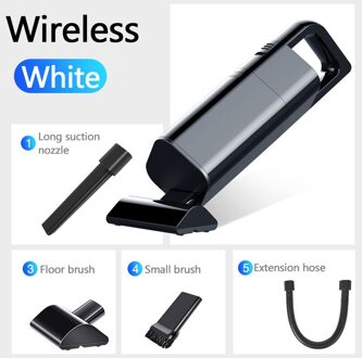 Auto Stofzuiger Nat En Droog 12V 120W 4000Pa Bedrade/Draadloze Handheld Auto Stofzuiger Universele sterke Zuigkracht Thuis Vacuüm zwart draadloze