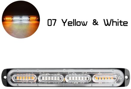 Auto Stroboscopen Strobe 24 Led Flash Light 12-24V Emergency Flasher Side Marker Licht Bars Strobe Licht Led licht Bar Verlichting geel wit
