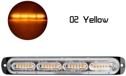 Auto Stroboscopen Strobe 24 Led Flash Light 12-24V Emergency Flasher Side Marker Licht Bars Strobe Licht Led licht Bar Verlichting geel