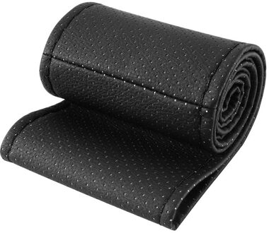 Auto Stuurhoes Vlecht Op De Stuurwiel Microfiber Skid-Proof Cover Hele Enkele Connector 36-38cm Auto-Styling
