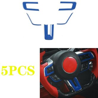 Auto Stuurwiel Frame Trim Cover Bezels Fit Voor Ford Mustang