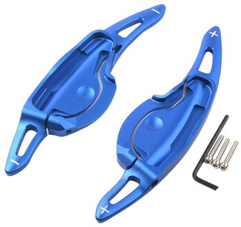 Auto Stuurwiel Paddle Shifter Uitbreiding Shift Voor Hyundai La Festa Cnc Aluminium blauw