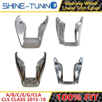 Auto Stuurwiel Trim Lage Cover Voor Mercedes Benz C63 Voor Amg Ces Cla Cls Gla Glc Gle klasse W205 W213 W218