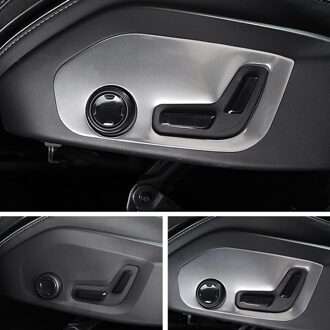 Auto Styling 2 Stuks Rvs Matte Interieur Autostoel Passen Buitenste Frame Cover Trim Voor Volvo S90 V90
