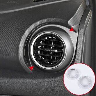 Auto Styling Accessoires 2PCS ABS Matte Interieur Side Air Vent Outlet Cover Trim Voor Hyundai Kona