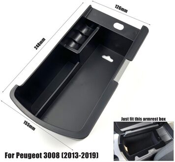 Auto Styling Accessoires Gemodificeerde Centrale Armsteun Opbergdoos Tray Handschoenenkastje Pallet Voor Peugeot 308 408 3008 4008 5008 DS7 For 3008 2013-20