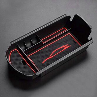 Auto Styling Accessoires Plastic Interieur Armsteun Opbergdoos Organizer Case Container Lade Voor Toyota C-Hr Chr rood