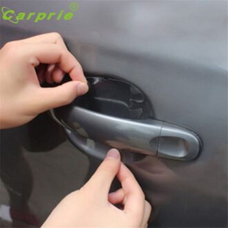 Auto-styling Carprie 4 stks Auto Universal Clear Side Deurgrepen Verf Krassen Beschermfolie td9