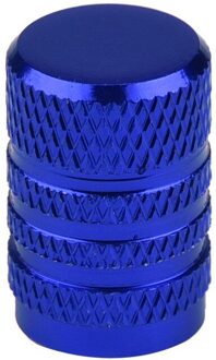 Auto-Styling Duurzaam 4X Auto Vrachtwagen Bike Tire Velgen Stem Air Valve caps Cover Band blauw