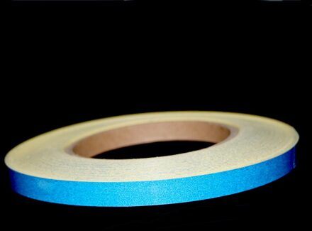 Auto-Styling Night Magic Reflecterende Tape 1 Cm * 5 M Auto Lichaamsversiering Stickers Voor Jeep Wrangler Auto accessoires blauw