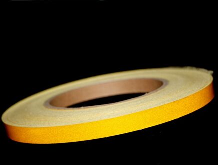 Auto-Styling Night Magic Reflecterende Tape 1 Cm * 5 M Auto Lichaamsversiering Stickers Voor Jeep Wrangler Auto accessoires geel