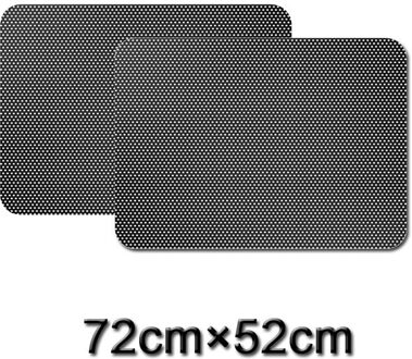 Auto Styling Pvc Auto Side Window Zonneschermen Elektrostatische Sticker Zonnebrandcrème Film Stickers Cover Accessoires Voor Het Exterieur 72cm-52cm
