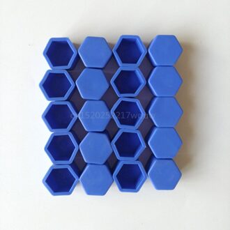 Auto Styling Silica Caps Hub Schroef Protector Voor Subaru Xv Forester Outback Legacy Impreza Xv Brz Tribeca Blauw