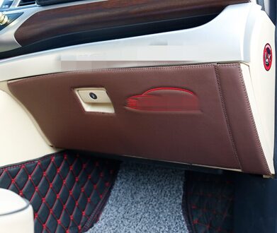 Auto-Styling Stickers Auto Co-Piloot Opbergdoos Anti-Kick Bescherming Pad Mat Interieur Decoratie Voor Toyota highlander bruin 2stk