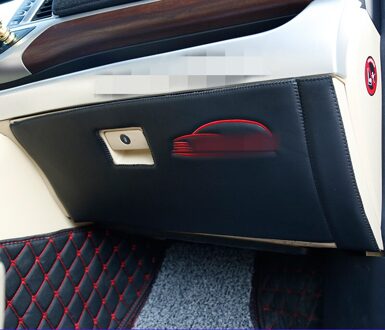 Auto-Styling Stickers Auto Co-Piloot Opbergdoos Anti-Kick Bescherming Pad Mat Interieur Decoratie Voor Toyota highlander zwart 2stk