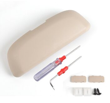 Auto Styling Sunglass Case Glazen Houder Doos Voor Bmw 1 2 3 4 5 7 Serie X1 X3 X5 X6 f30 F10 F15 F16 F34 G30 E70 E71 F07 F01 beige