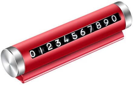 Auto Styling Tijdelijke Parkeerkaart Draaien Telefoon Nummer Kaart Park Stop Plaat Auto Accessoires Stop Automobiel Rood