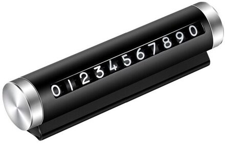 Auto Styling Tijdelijke Parkeerkaart Draaien Telefoon Nummer Kaart Park Stop Plaat Auto Accessoires Stop Automobiel zwart