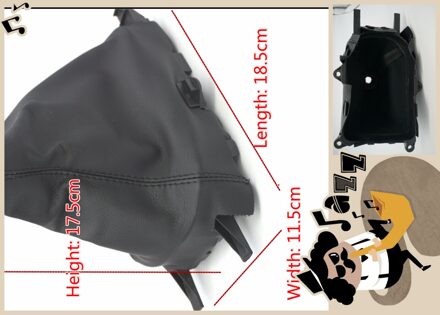 Auto-Styling Voor Mazda 6 M6 Zwart Pu Lederen Auto Pookknop Boot Gaiter Cover Kraag 2002 2003 2004 2005 2006 2007 At & Mt