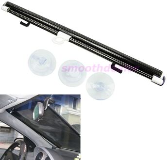 Auto Styling Zwart 58X125Cm Auto Auto Window Roll Blind Zonnescherm Voorruit Zonnescherm Visor
