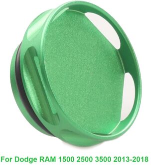 Auto Tankdop Groen Magnetische Aluminium Tank Cover voor Dodge Ram 1500 2500 3500 Truck Accessoires