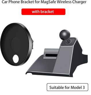Auto Telefoon Houder Voor Iphone 12 Auto Ondersteuning Mount Magnetische Draadloze Oplader Voor Magsafe Telefoon Beugel Voor Tesla Model 3 for model- 3