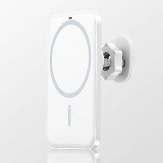 Auto Telefoon Houders Telefoons 15W Magsafing Auto Mount Draadloze Oplader Is Geschikt Voor Iphone 12 Auto Magnetische Draadloze Opladen stand wit 15W